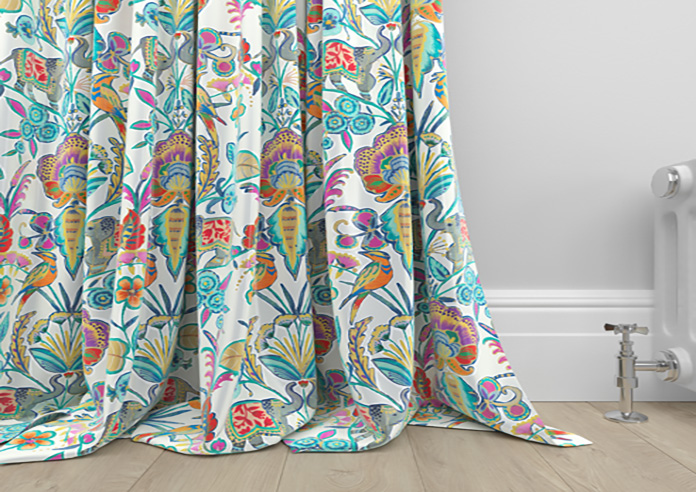 Bangalore Faux Silk, Azure Glow - Made to Measure Curtain - Image 6